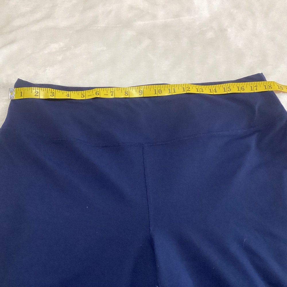 Lands' End Women's Active Pants Size XL/18 Blue Flare Leg Activewear VGUC - Picture 6 of 12